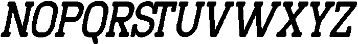 Normanet Condensed Italic otf (400) Font UPPERCASE