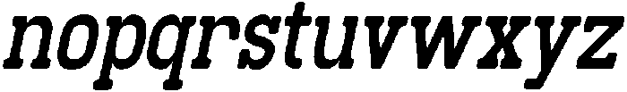 Normanet Condensed Italic otf (400) Font LOWERCASE