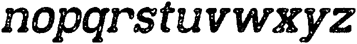 Normanet News Italic otf (400) Font LOWERCASE