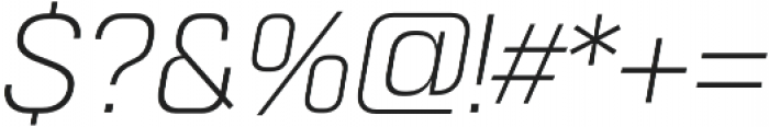 Normative Lt Light Italic otf (300) Font OTHER CHARS