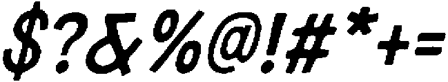 Norsac Italic otf (400) Font OTHER CHARS