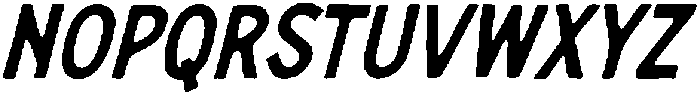 Norsac Italic otf (400) Font LOWERCASE