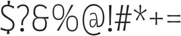 Norsy Condensed Thin otf (100) Font OTHER CHARS