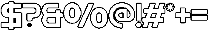Nortan Outline otf (400) Font OTHER CHARS