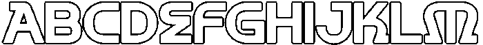 Nortan Outline otf (400) Font UPPERCASE