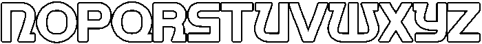 Nortan Outline otf (400) Font UPPERCASE