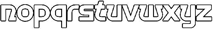 Nortan Outline otf (400) Font LOWERCASE