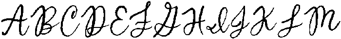 North Avenue Script Regular otf (400) Font UPPERCASE