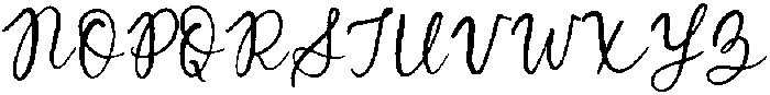 North Avenue Script Regular otf (400) Font UPPERCASE