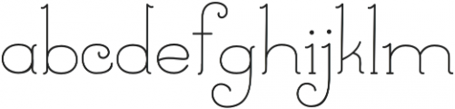 North By Night otf (400) Font LOWERCASE