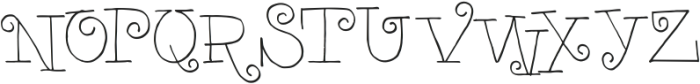 North Queen otf (400) Font UPPERCASE