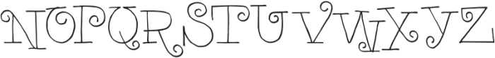 North Queen otf (400) Font LOWERCASE