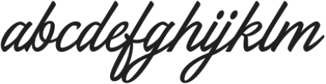 North Ramsey Medium Script otf (500) Font LOWERCASE