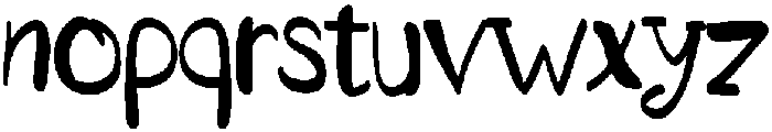 North Regular otf (400) Font LOWERCASE