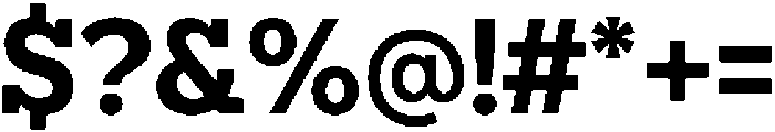North Rock Black otf (900) Font OTHER CHARS