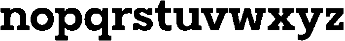 North Rock Black otf (900) Font LOWERCASE