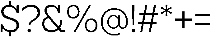 North Rock Light otf (300) Font OTHER CHARS
