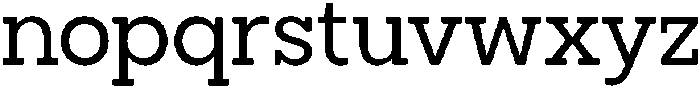 North Rock Medium otf (500) Font LOWERCASE
