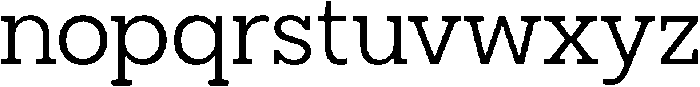North Rock Regular otf (400) Font LOWERCASE