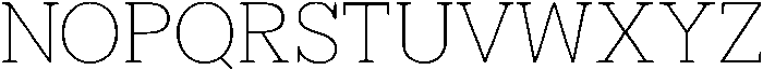 North Rock Thin otf (100) Font UPPERCASE