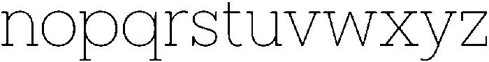 North Rock Thin otf (100) Font LOWERCASE