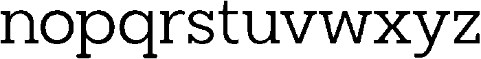 North Rock Var Regular ttf (400) Font LOWERCASE