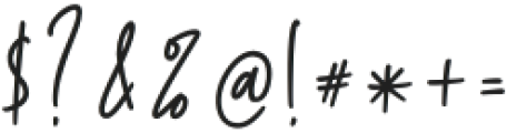 Northaven Signature Regular otf (400) Font OTHER CHARS