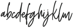 Northaven Signature Regular otf (400) Font LOWERCASE
