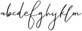 Northerly Script otf (400) Font LOWERCASE