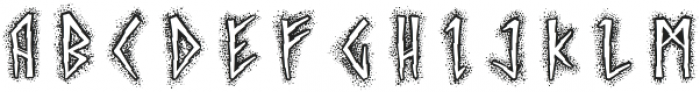 Northern Runes Dots otf (400) Font UPPERCASE