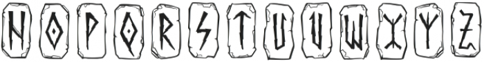 Northern Runes Frame otf (400) Font LOWERCASE