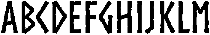 Northman Medium otf (500) Font UPPERCASE