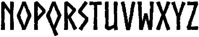 Northman Medium otf (500) Font LOWERCASE
