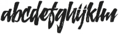 Northshire Script Slant Regular otf (400) Font LOWERCASE