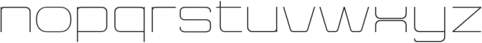 Northura Thin Extra Expanded otf (100) Font LOWERCASE