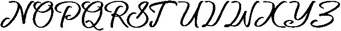 Northwick Cursive otf (400) Font UPPERCASE