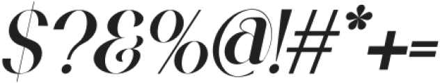 Northy fifty Italic otf (400) Font OTHER CHARS