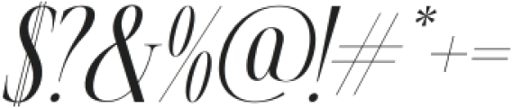 Nortine Italic otf (400) Font OTHER CHARS