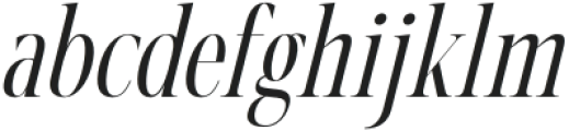 Nortine Italic otf (400) Font LOWERCASE