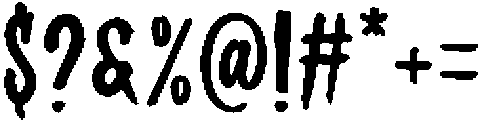 Nortline Scratch Condensed otf (400) Font OTHER CHARS