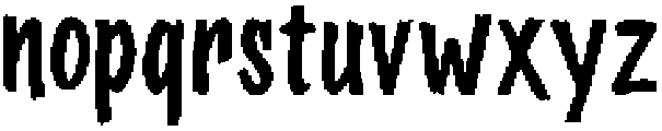 Nortline Scratch Condensed otf (400) Font LOWERCASE