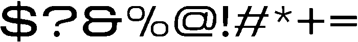 Norvas Expanded otf (400) Font OTHER CHARS