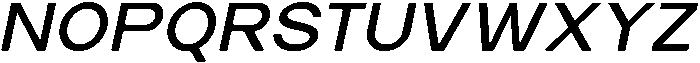 Norvas Italic otf (400) Font LOWERCASE