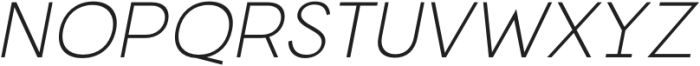 Norwige Light Italic otf (300) Font UPPERCASE