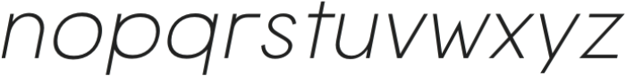 Norwige Light Italic otf (300) Font LOWERCASE