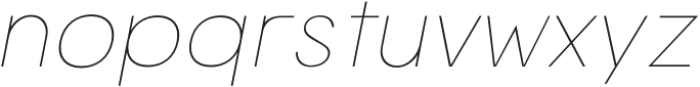 Norwige Thin Italic otf (100) Font LOWERCASE