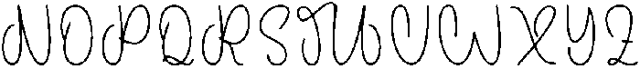 Nostalgia Regular otf (400) Font UPPERCASE