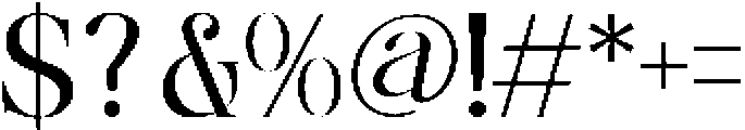Nostalgic Flashy otf (400) Font OTHER CHARS
