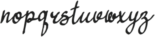 Nostalgic Letters Regular otf (400) Font LOWERCASE
