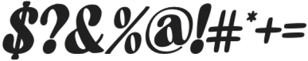 Nostalgic Remain Italic Italic otf (400) Font OTHER CHARS